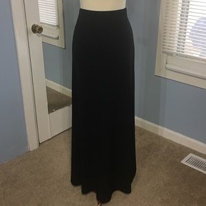 Ann Taylor Floor Length Black Skirt